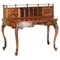 Antique Oxblood Leather Demilune Gallery Desk from Patrick Beakey Dublin, 1850 1