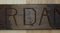 Large Antique Amsterdam Hand Carved Wood Sign in Original Paint 12