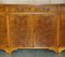 Vintage Burr Walnut Breakfront Sideboard with Four Large Drawers 8