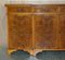 Vintage Burr Walnut Breakfront Sideboard with Four Large Drawers, Image 4