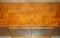 Vintage Burr Walnut Breakfront Sideboard with Four Large Drawers 15