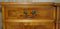 Vintage Burr Walnut Breakfront Sideboard with Four Large Drawers 6