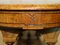 Antique Carved Burl Walnut and Green Leather Coffee Table, 1880, Image 14