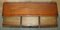 Vintage Flamed Hardwood Sideboard Bookcase with Three Large Drawers 20