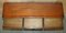 Vintage Flamed Hardwood Sideboard Bookcase with Three Large Drawers, Image 20