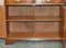 Vintage Flamed Hardwood Sideboard Bookcase with Three Large Drawers 18