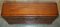 Vintage Flamed Hardwood Sideboard Bookcase with Three Large Drawers 12