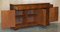 Vintage Flamed Hardwood Sideboard Bookcase with Three Large Drawers 16