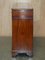 Vintage Flamed Hardwood Sideboard Bookcase with Three Large Drawers, Image 15