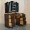 Art Deco Oak & Burr Walnut Dressing Table with Mirror, 1930s, Image 18