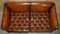 Large Victorian Brown Leather Chesterfield Sofa from Howard & Sons 4