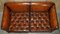 Large Victorian Brown Leather Chesterfield Sofa from Howard & Sons, Image 4