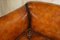 Sofá Chesterfield victoriano grande de cuero marrón de Howard & Sons, Imagen 6