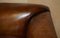 Sofá Chesterfield victoriano con patas y garras de cuero marrón de Howard & Sons, Imagen 6