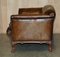 Victorian Claw & Ball Foot Brown Leather Chesterfield Sofa from Howard & Sons 17