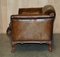 Victorian Claw & Ball Foot Brown Leather Chesterfield Sofa from Howard & Sons, Image 17
