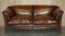 Victorian Claw & Ball Foot Brown Leather Chesterfield Sofa from Howard & Sons, Image 2