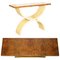 Large Burr Walnut, Satinwood & Oak Console Table by Andrew Varah 3