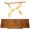 Large Burr Walnut, Satinwood & Oak Console Table by Andrew Varah, Image 3