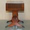Mesa auxiliar extensible vintage de madera, Imagen 13