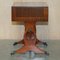 Vintage Extending Hardwood Side Table 13