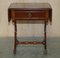 Vintage Extending Hardwood Side Table 14