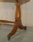 Extending Green Leather & Burr Yew Wood Side Table from Bevan Funnell 12