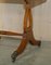 Extending Green Leather & Burr Yew Wood Side Table from Bevan Funnell, Image 12