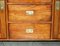 Vintage Triple Spotlight Military Campaign Library Bookcase, Image 13