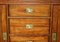 Vintage Triple Spotlight Military Campaign Library Bookcase, Image 12