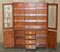 Vintage Triple Spotlight Military Campaign Library Bookcase, Image 18