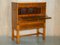 Burr Yew Wood & Green Leather Secretaire from Harrods Kennedy, Image 14