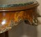 Tavolini antichi in noce, ottone dorato e marmo verde, Francia, set di 2, Immagine 6