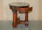 Large Vintage French Oak, Bronzed Brass & Marble Side Table 19