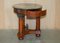 Large Vintage French Oak, Bronzed Brass & Marble Side Table, Image 19