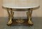 19th Century Italian Gilt Brass & Carrara Marble Dolphin Coffee Table 1