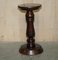 Antique Hand Carved Corinthian Pillar Jardiniere Stand, Image 2