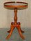 Decorative Burr Yew Wood Side Table with Gallery Rail 13