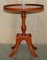 Decorative Burr Yew Wood Side Table with Gallery Rail 14