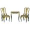 Antique Regency Chairs & Matching Table from Glenalmond Estate, Scotland, 1810, Set of 3 1