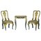 Antique Regency Chairs & Matching Table from Glenalmond Estate, Scotland, 1810, Set of 3, Image 1