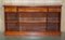 Vintage Burr Yew Wood Dwarf Open Bookcase or Sideboard with Large Drawers, Image 18