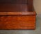 Vintage Burr Yew Wood Dwarf Open Bookcase or Sideboard with Large Drawers, Image 11