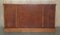 Vintage Burr Yew Wood Dwarf Open Bookcase or Sideboard with Large Drawers 16