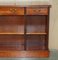 Vintage Burr Yew Wood Dwarf Open Bookcase or Sideboard with Large Drawers 8