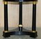 Louis XVI Ebonized Gilt Bronze & Marble Corinthian Pillar Gueridon Table, 1840 5