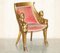 George III Hand Carved Giltwood Armchair after Thomas Hope, 1780 1