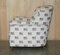 Antique Victorian Club Armchair with American Flag Upholstery, Image 16