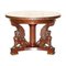 Antique French Neoclassical Hardwood Centre Table with Sphinx Pillared Base, Image 1