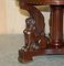 Antique French Neoclassical Hardwood Centre Table with Sphinx Pillared Base 6